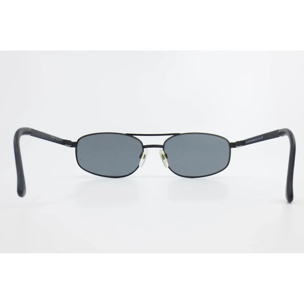 Sergio Tacchini S.T.1066-S T803 Black Oval Double Bridge Sunglasses Italy Large